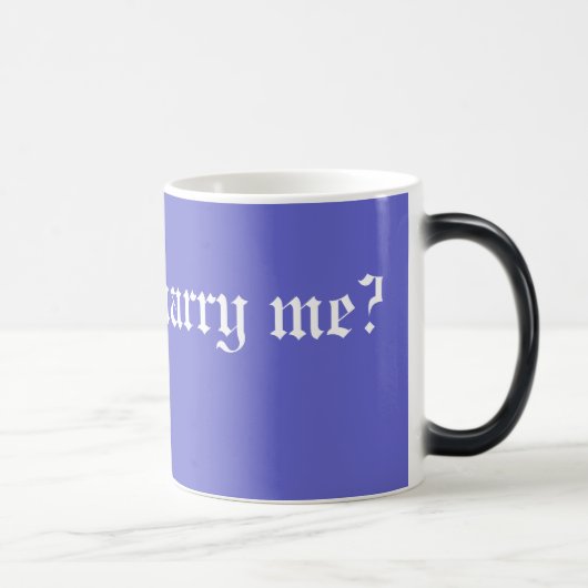 Mug Magique M'épouserez-vous ? Manière unique de sauter la (Droite)