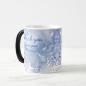 Mug Magique Merci Volontaire Aquarelle Chickadee Citation (Devant gauche)