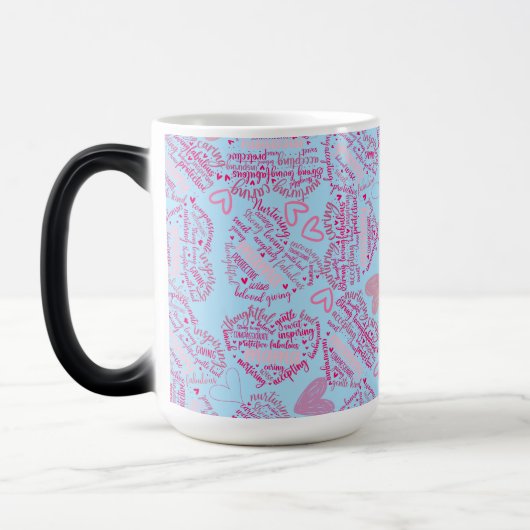 Mug Magique Mère jours coeur 01.Rose Lblue BG (Gauche)