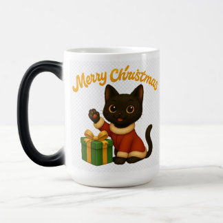 Mug Magique Merry Christmas with Emi the Black Cat
