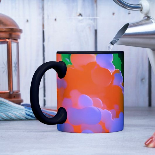 Mug Magique Merveilleux nuages orange et violet