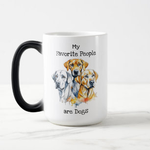Mug Magique Mes gens préférés sont des chiens
