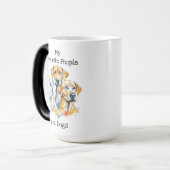 Mug Magique Mes gens préférés sont des chiens (Devant gauche)