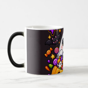 Mug Magique Mignon fantôme de Halloween bonbon citrouille