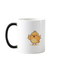 Mignon poussin heureux minimaliste dessin animé