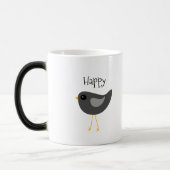 Mug Magique Mignonne muqueuse d'oiseau noir (Gauche)