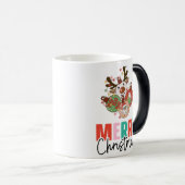 Mug Magique Mignons ornements - Joyeux Noël (Devant droit)