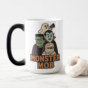 Mug Magique Mob de monstres Frankenstein Vampire Momie Fantôme