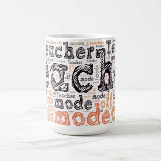 Mug Magique Mode Professeur Drôle Désactivé (Centre)