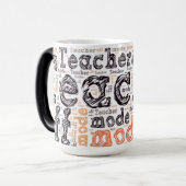 Mug Magique Mode Professeur Drôle Désactivé (Devant gauche)