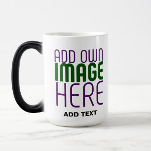MUG MAGIQUE MODÈLE DE TEXTE D'IMAGE BLANCHE SIMPLE MODERNE