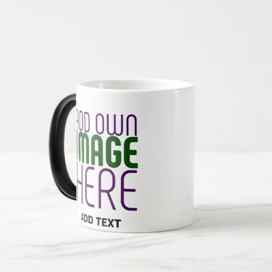MUG MAGIQUE MODÈLE DE TEXTE D'IMAGE BLANCHE SIMPLE MODERNE (Devant gauche)