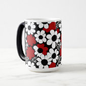 Mug Magique Modèle floral grand-mère personnalisé (Devant gauche)
