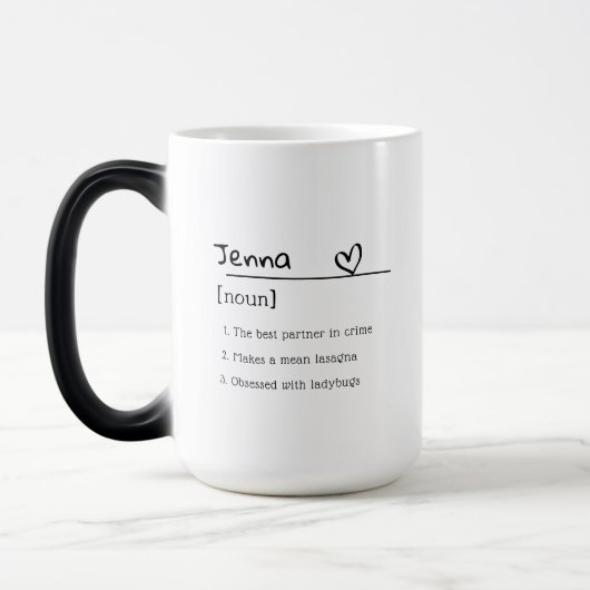 Mug Magique Modern Custom Definition Name Meaning Party Gift   (Gauche)