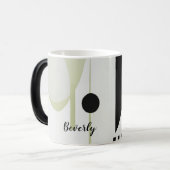 Mug Magique Moderne Abstrait Boho Sauge (Devant gauche)