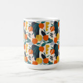 Mug Magique Moderne tendance Preppy Chic Apricot et Feuille (Centre)