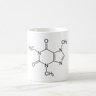 Mug Magique Molécule de caféine Chimie Café Atomes