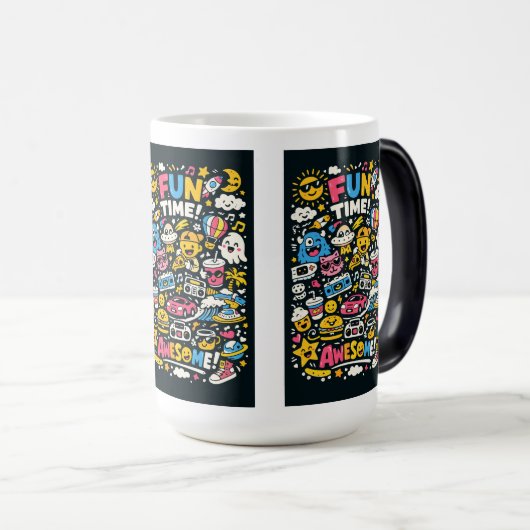 Mug Magique « MOMENT FUN ! » et « INCROYABLE ! » (Devant droit)