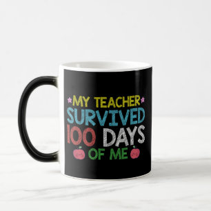 Mug Magique Mon professeur a survécu au 100ème jour de mon éco