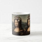Mug Magique Mona Lisa avec chat endormi (Centre)