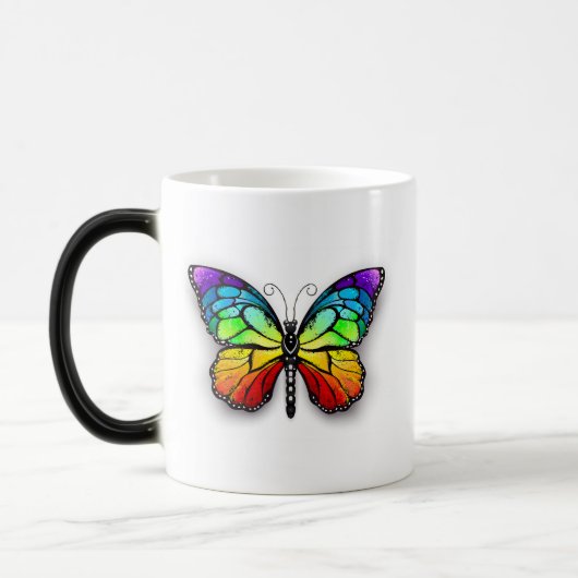 Mug Magique Monarque papillon arc-en-ciel (Gauche)