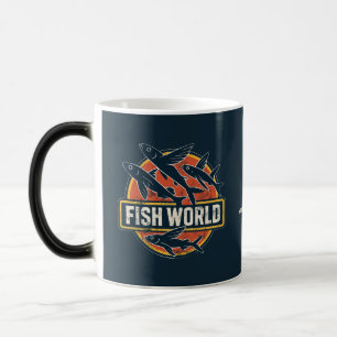 Mug Magique Monde de Poisson Rétro Poisson Volant Parodie Grap