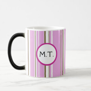 Mug Magique Monogramme Brown rose