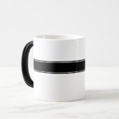 Mug Magique Monogramme noir blanc (Devant gauche)