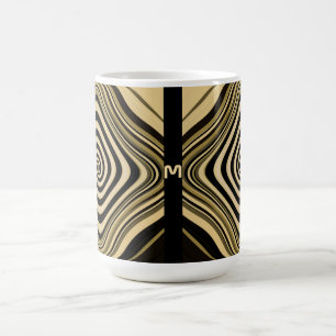 Mug Magique Monogramme psychédélique tourbillon Super art frac