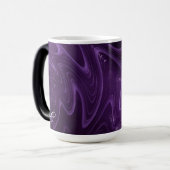 Mug Magique Monogramme Violet complexe Fractale spirituelle (Devant gauche)