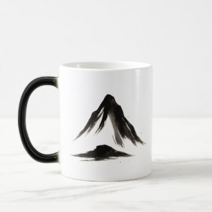 Mug Magique Montagne calme - Paysage en pinceau d'encre sur l'