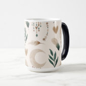 Mug Magique Morphage à motifs boho 15 oz (Devant droit)