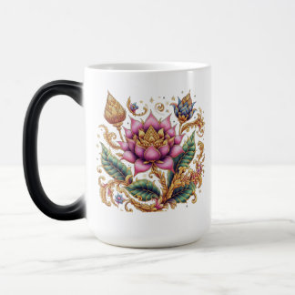 Mug Magique Morphage de la fleur motif thaïlandaise