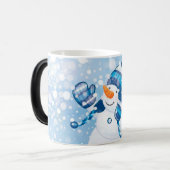 Mug Magique Morpher de Noël Mug/Snowman (Devant gauche)