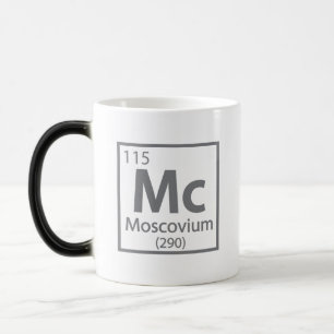 Mug Magique Moscovium - Tableau périodique scientifique russe