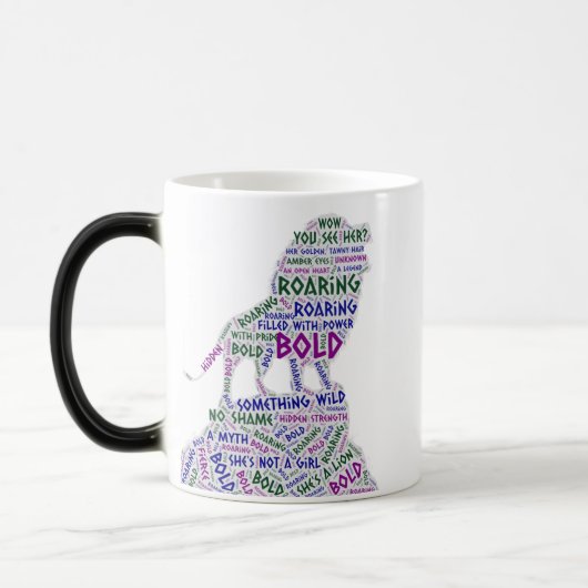Mug Magique Mot de tigre en rugissement (Gauche)