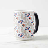 Mug Magique Motif Abstrait des tourbillons et des cercles (Devant droit)