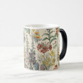 Mug Magique Motif botanique vintage (Devant droit)