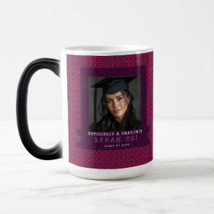 Mug Magique Motif Carré Classique Cadeau de Remise des Diplôme