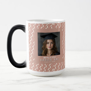Mug Magique Motif Chevron Unique Diplômé de l'Université