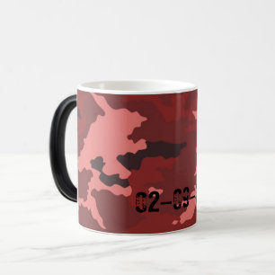 Mug Magique Motif de camouflage rouge