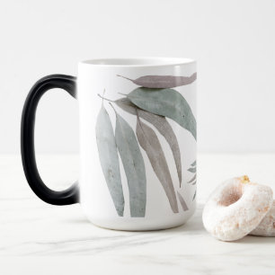 Mug Magique Motif de feuilles d'eucalyptus