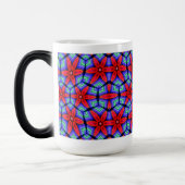 Mug Magique Motif de Fleurs de tissus rouges (Gauche)