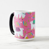 Mug Magique Motif de lama mignon (Devant gauche)