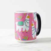 Mug Magique Motif de lama mignon (Devant droit)