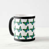 Mug Magique Motif de nature de papillon (Devant gauche)