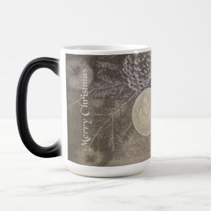 Mug Magique Motif de Noël vintage avec biscuits et café