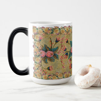 Mug Magique Motif de rose antique vintage