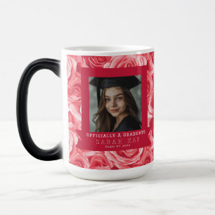 Mug Magique Motif de rose unique pour la remise des diplômes