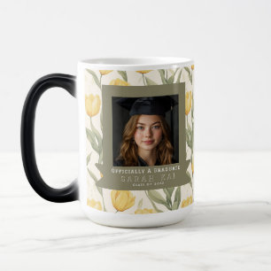 Mug Magique Motif de tulipe unique Félicitations diplômé